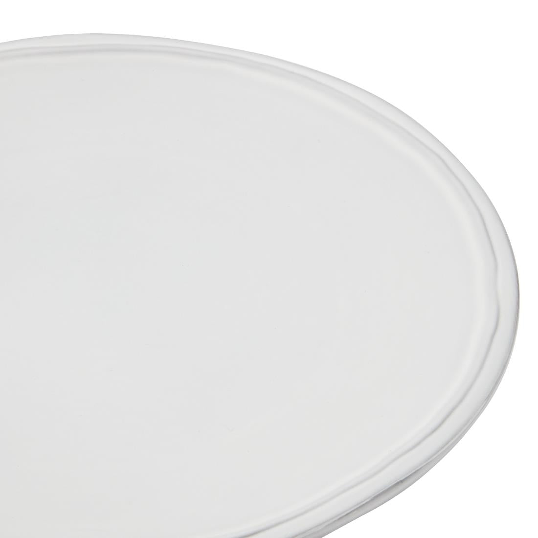 Olympia Raw Recycled Clay Coupe Plates White 220mm (6 Pack)
