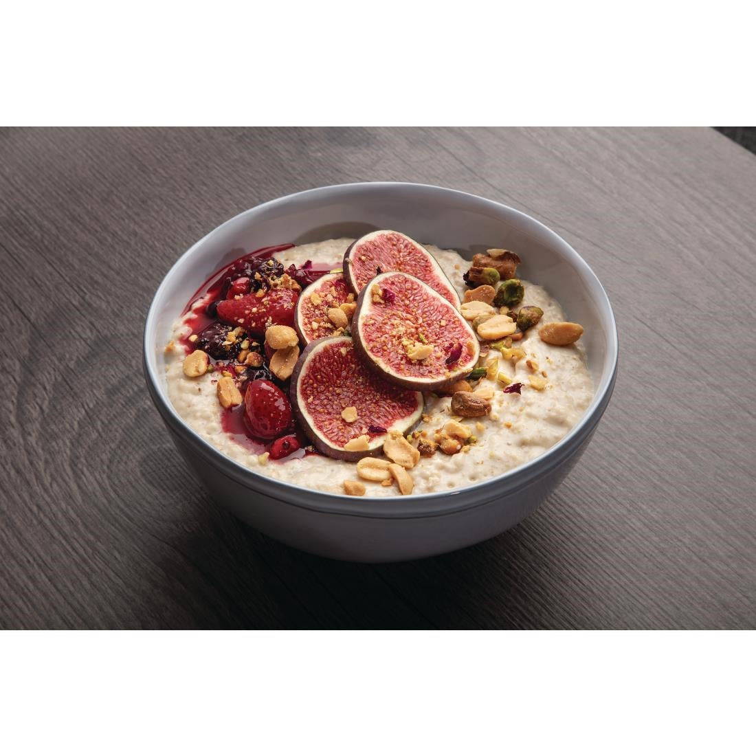 Olympia Raw Recycled Clay Deep Bowls White 160mm (6 Pack)