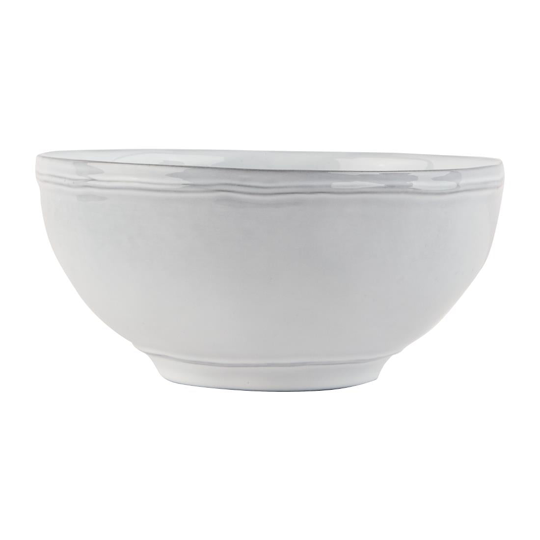 Olympia Raw Recycled Clay Deep Bowls White 160mm (6 Pack)