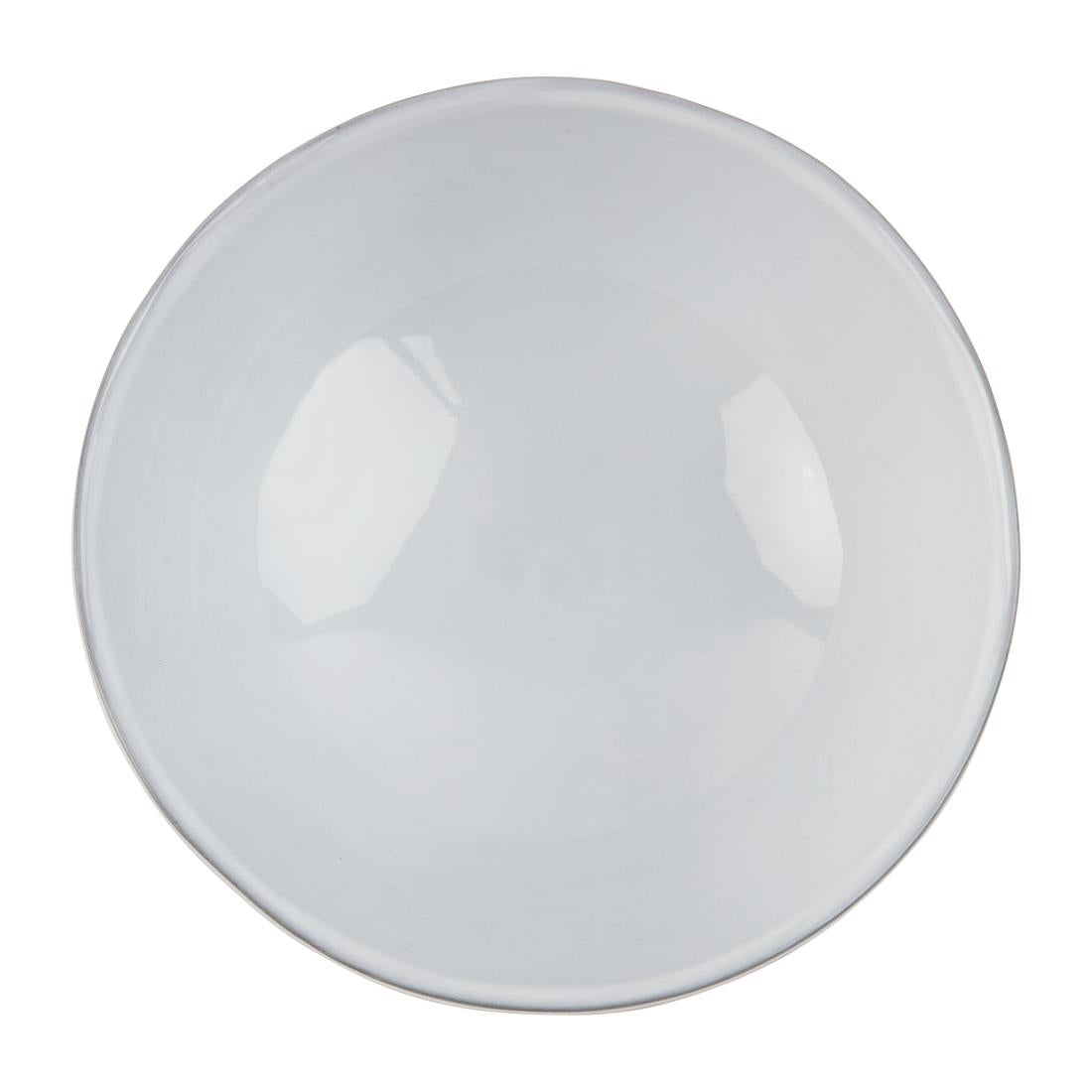 Olympia Raw Recycled Clay Deep Bowls White 160mm (6 Pack)