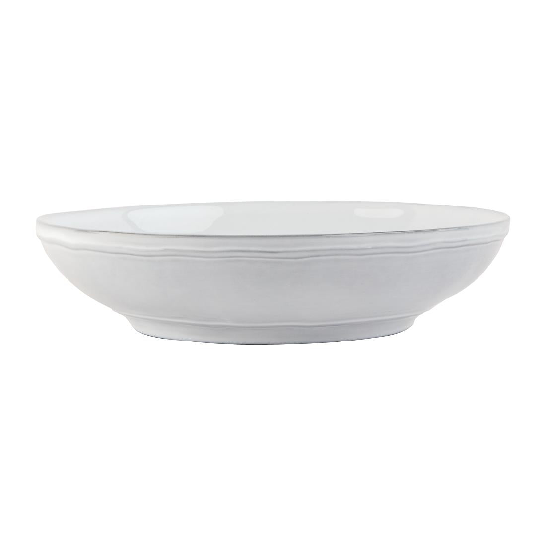 Olympia Raw Recycled Clay Coupe Bowls White 230mm (6 Pack)