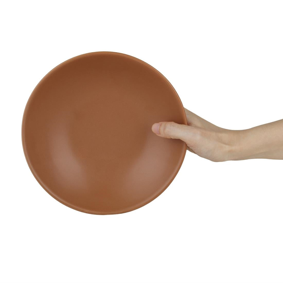 Olympia Build-a-Bowls Flat Bowls Cantaloupe 190mm (6 Pack)