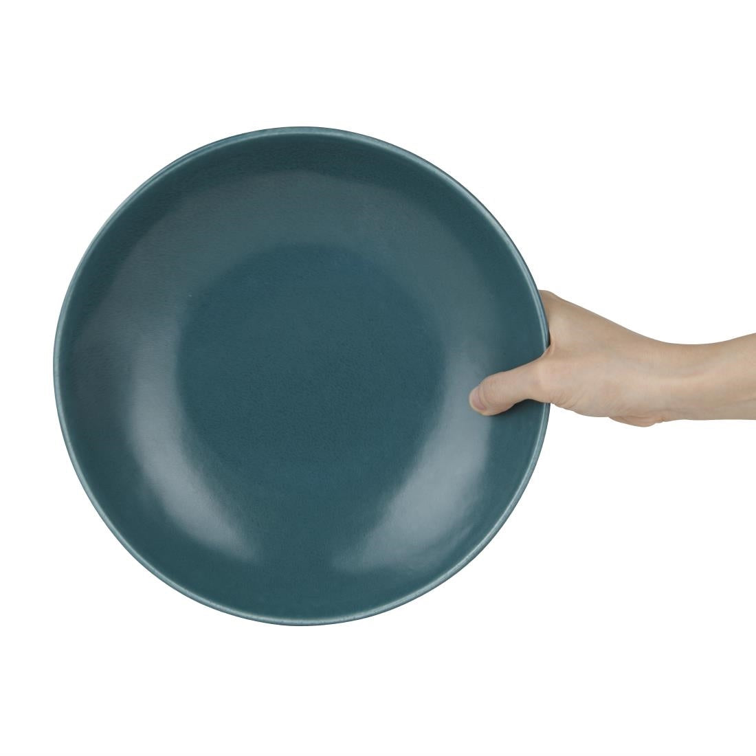 Olympia Build-a-Bowl Coupe Bowls Blue 250mm (4 Pack)