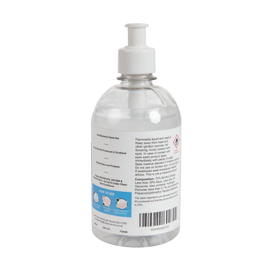 Jantex 70% Alcohol Hand Sanitiser 500ml