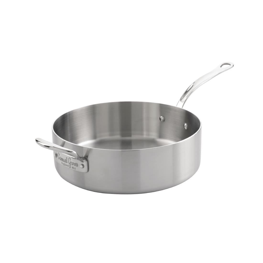 Samuel Groves Copper Core 5-Ply Sauté Pan 26cm