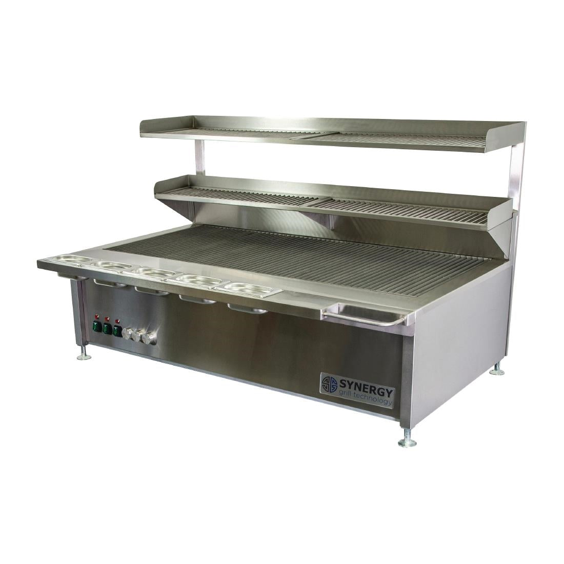Synergy Grill Gas Chargrill with Garnish Rail and Slow Cook Shelf ST1300