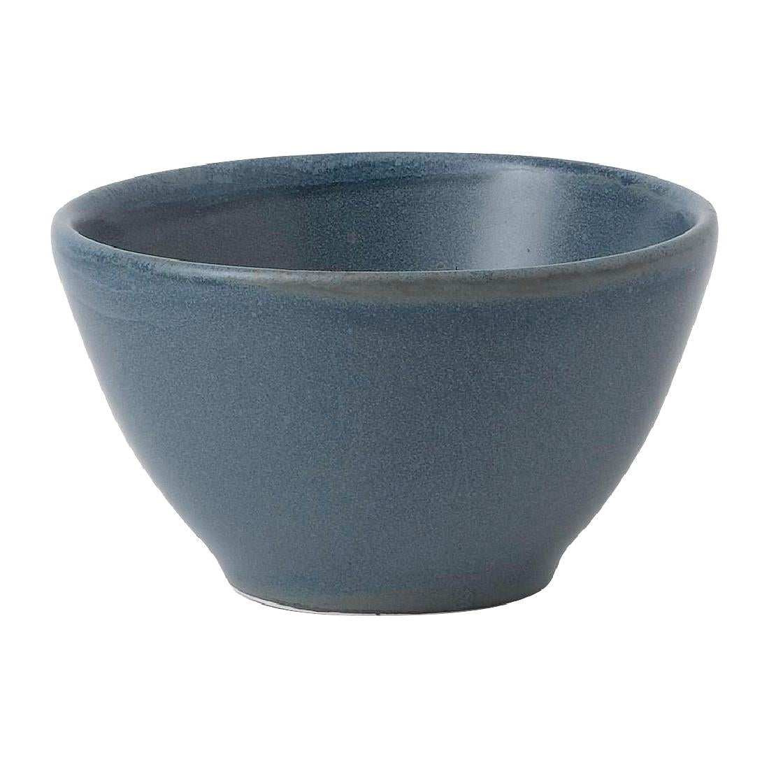 Churchill Super Vitrified Nourish Oslo Blue Contour Dip Pots 110ml (12 Pack)
