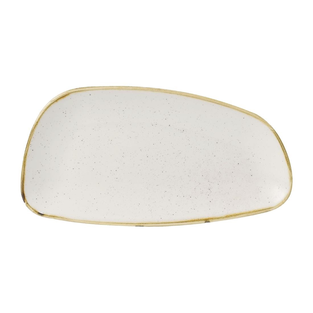 Churchill Stonecast Oval Plates Barley White 300x146mm (12 Pack)