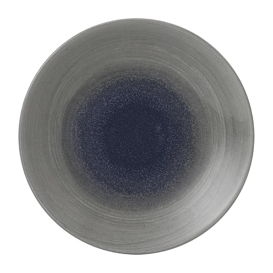 Churchill Stonecast Aqueous Deep Coupe Plates Grey 239mm (12 Pack)