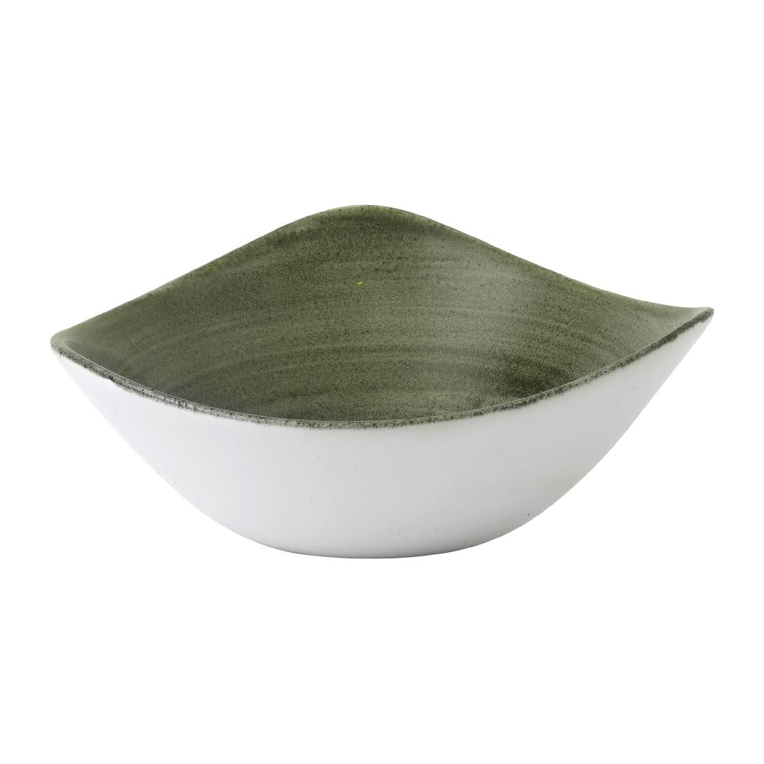 Churchill Stonecast Patina Lotus Bowls Burnished Green 178mm (12 Pack)