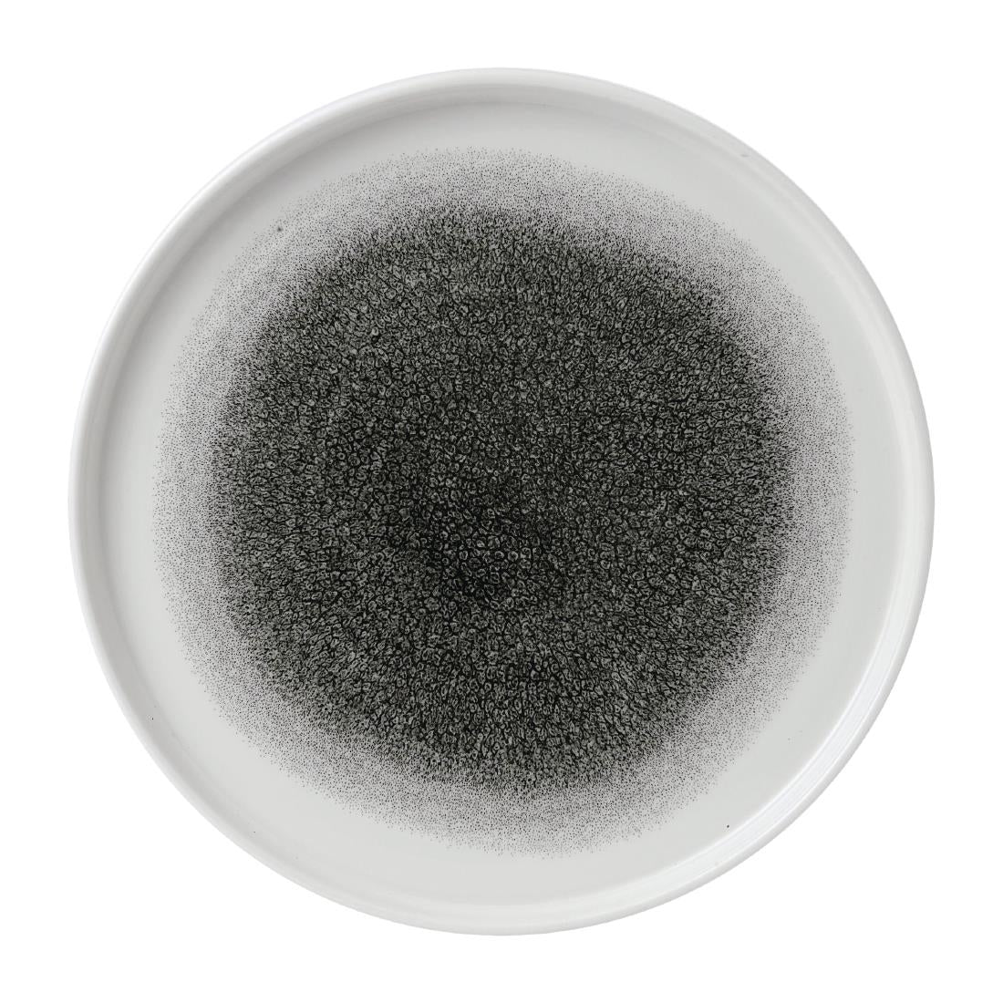 Churchill Raku Walled Plates Quartz Black 260mm (6 Pack)