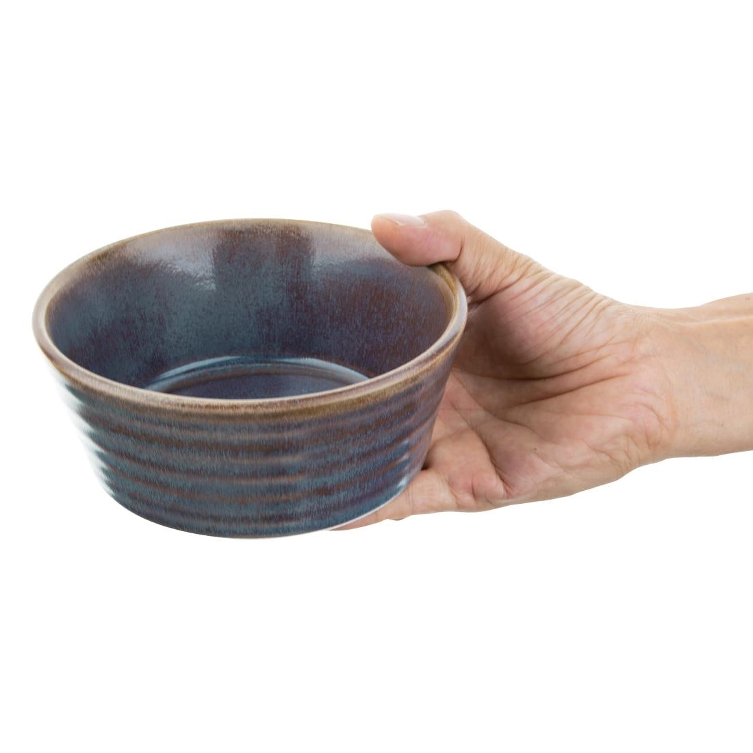 Olympia Cavolo Flat Round Bowls Iridescent 143mm (6 Pack)