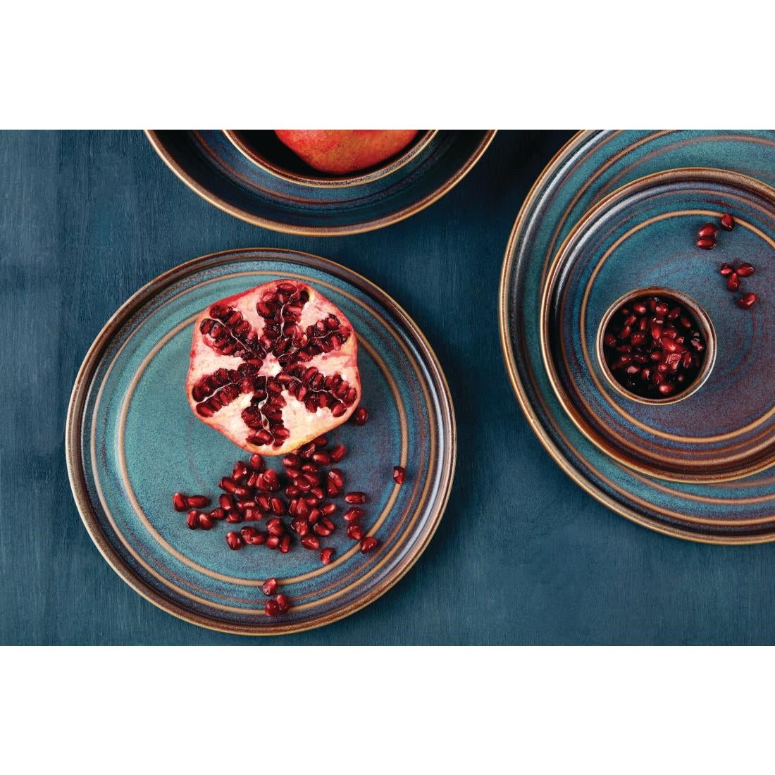 Olympia Cavolo Flat Round Plates Iridescent 180mm (6 Pack)