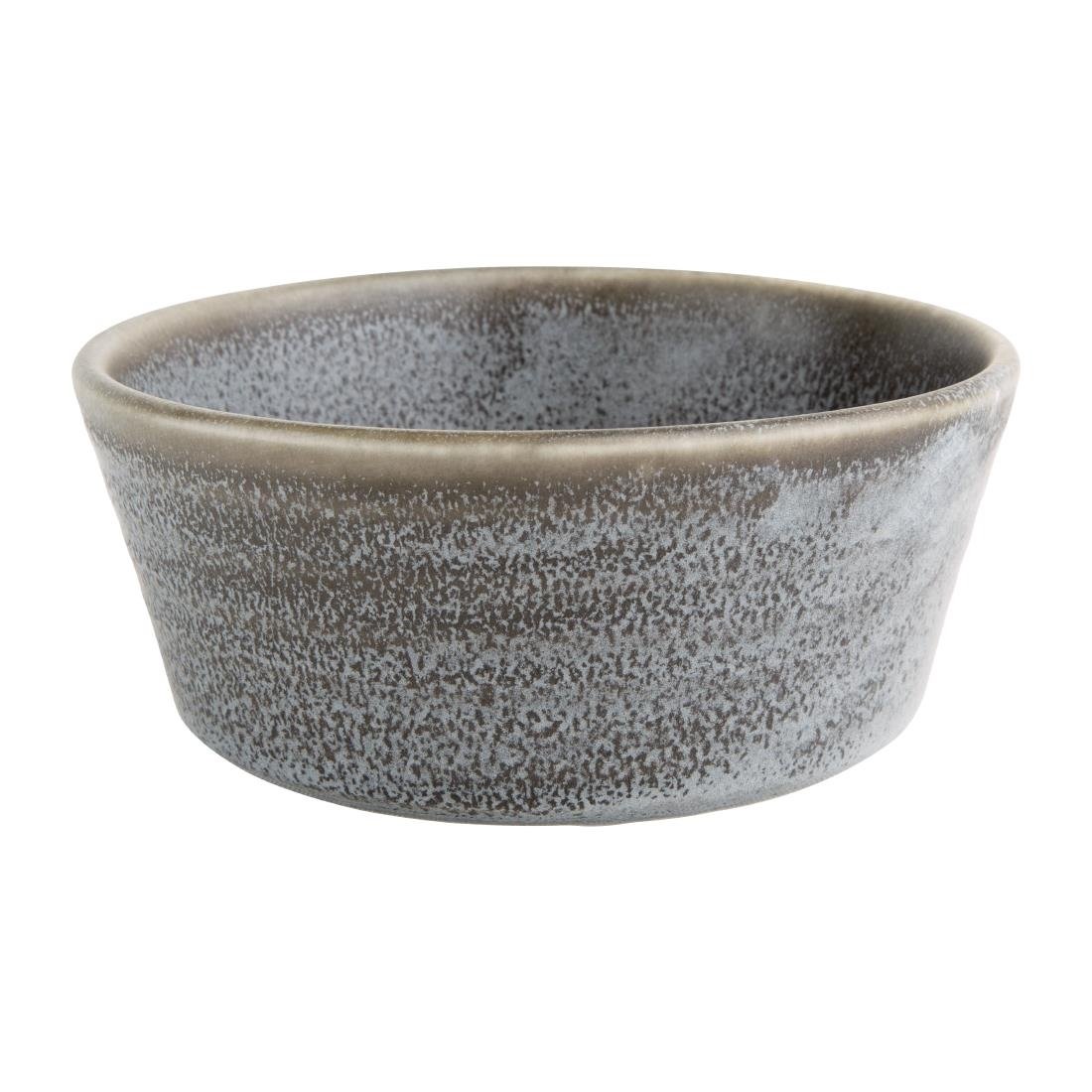 Olympia Cavolo Flat Round Bowls Charcoal Dusk 143mm (6 Pack)