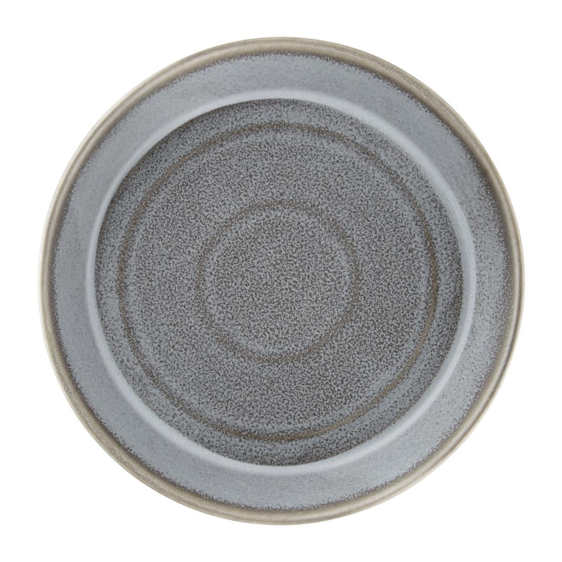 Olympia Cavolo Flat Round Bowls Charcoal Dusk 220mm (4 Pack)