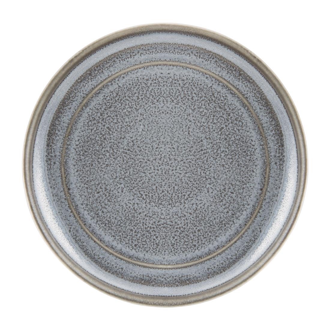 Olympia Cavolo Flat Round Plates Charcoal Dusk 180mm (6 Pack)