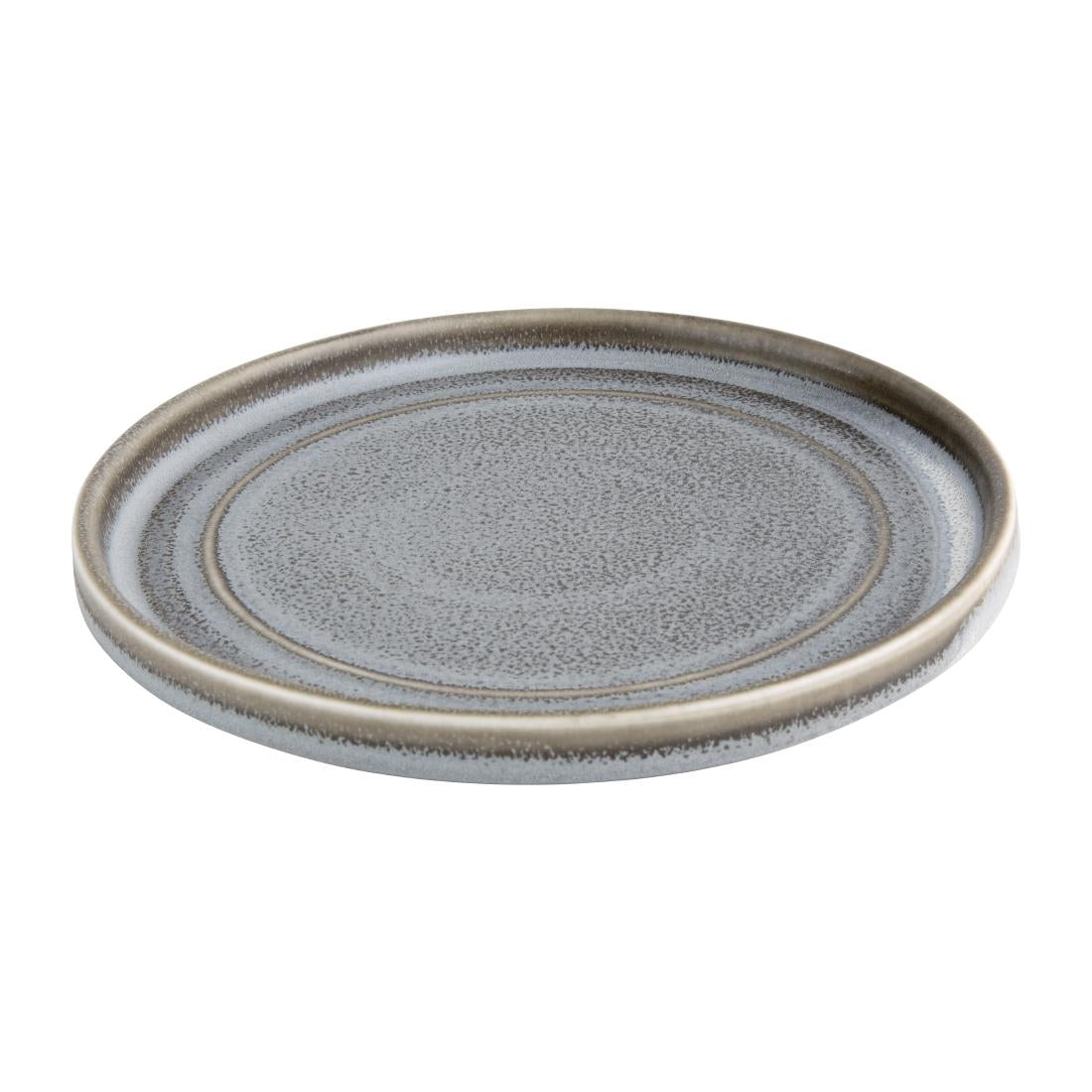 Olympia Cavolo Flat Round Plates Charcoal Dusk 180mm (6 Pack)