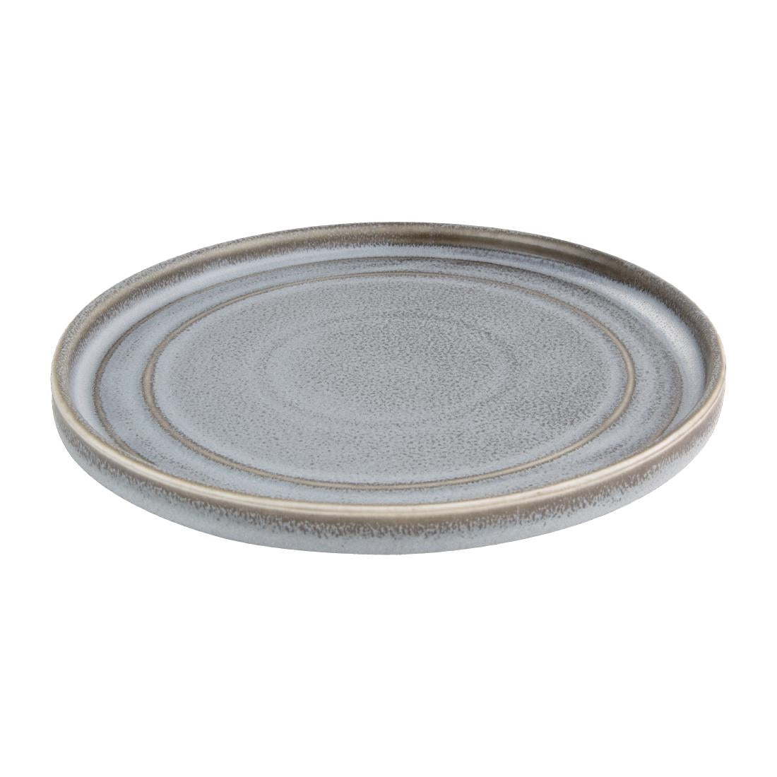 Olympia Cavolo Flat Round Plates Charcoal Dusk 220mm (6 Pack)
