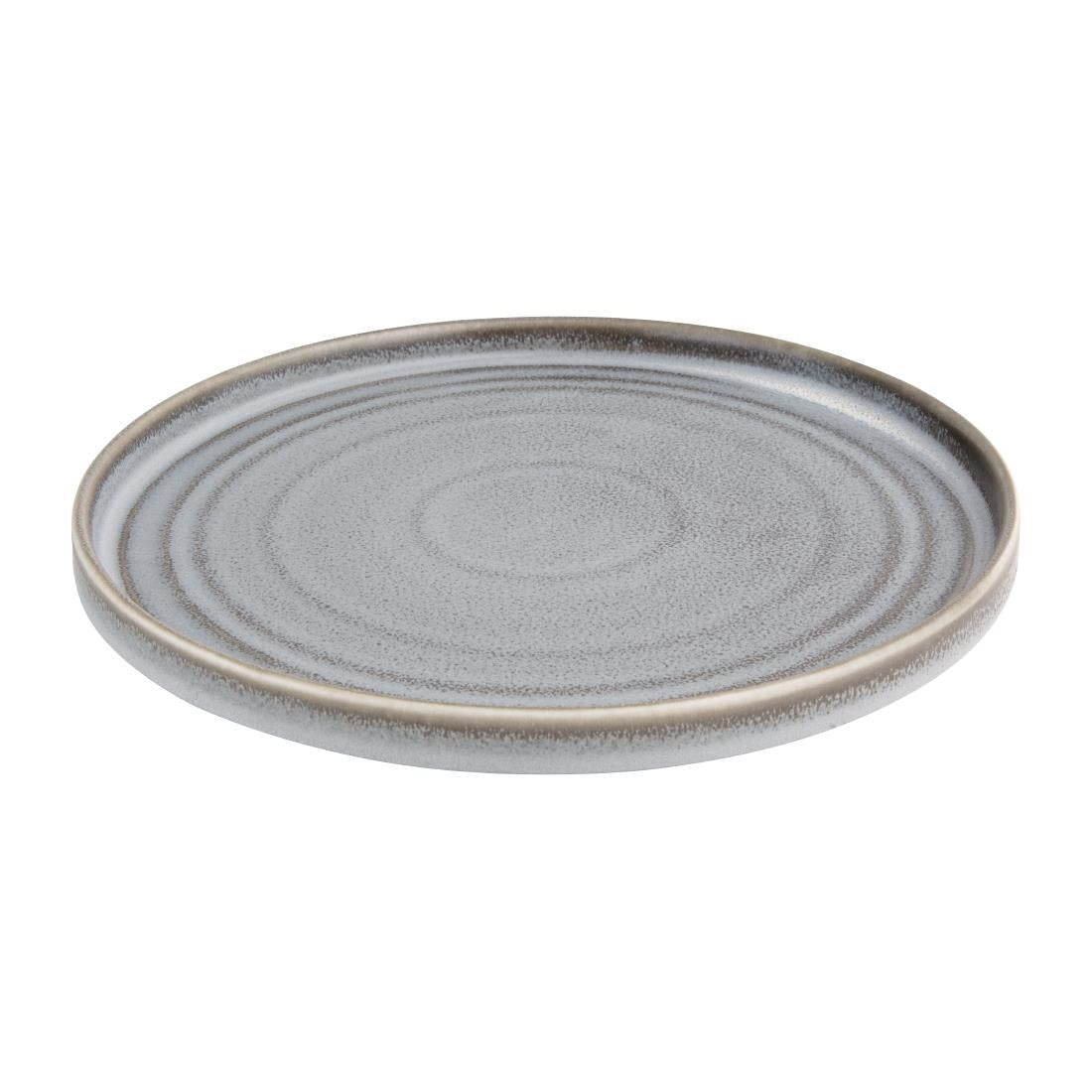 Olympia Cavolo Flat Round Plates Charcoal Dusk 270mm (4 Pack)