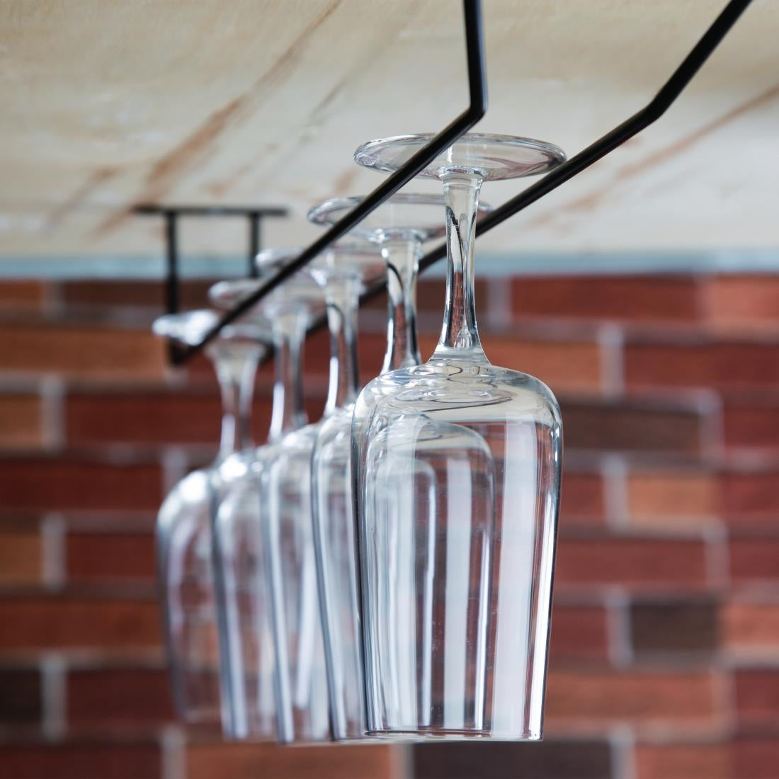 Olympia Wine Glass Rack Black 610mm