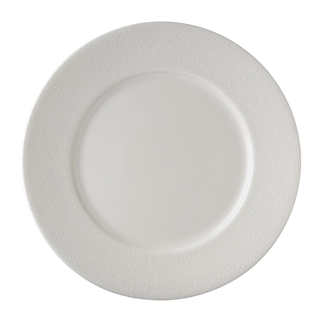 Royal Crown Derby Effervesce White Flat Rim Plates 215mm (6 Pack)