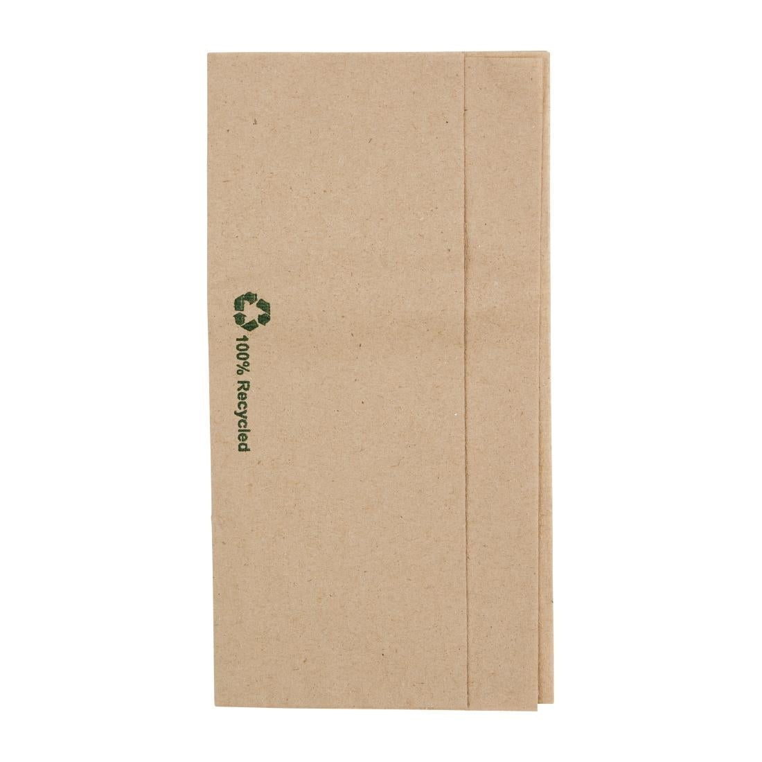 Fiesta Recyclable Recycled Lunch Napkin Kraft 32x30cm 1ply Dispenser Fold (6000 Pack)