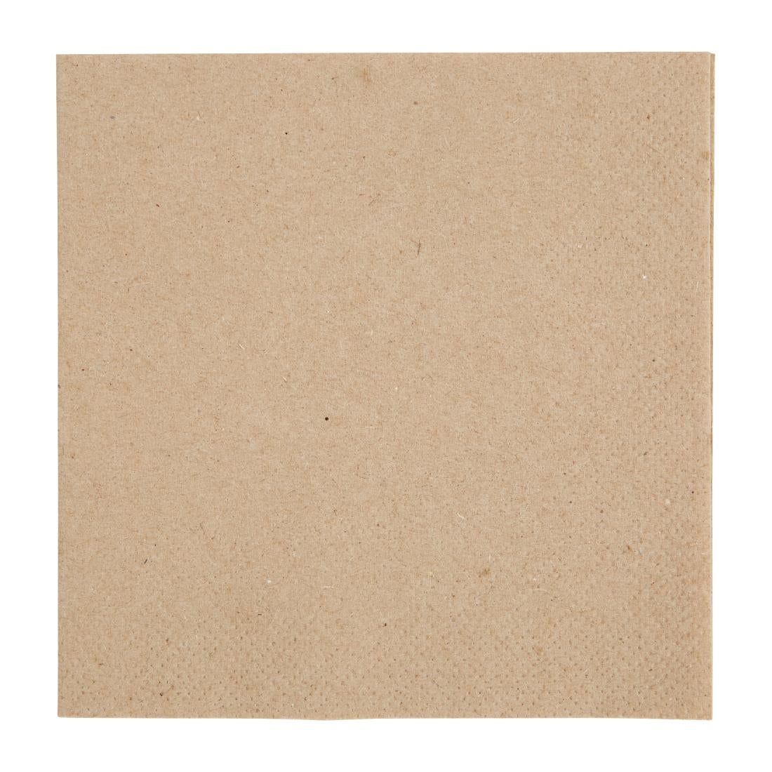 Fiesta Recyclable Recycled Cocktail Napkin Kraft 24x24cm 2ply 1/4 Fold (4000 Pack)