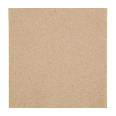 Fiesta Recyclable Recycled Cocktail Napkin Kraft 24x24cm 2ply 1/4 Fold (4000 Pack)