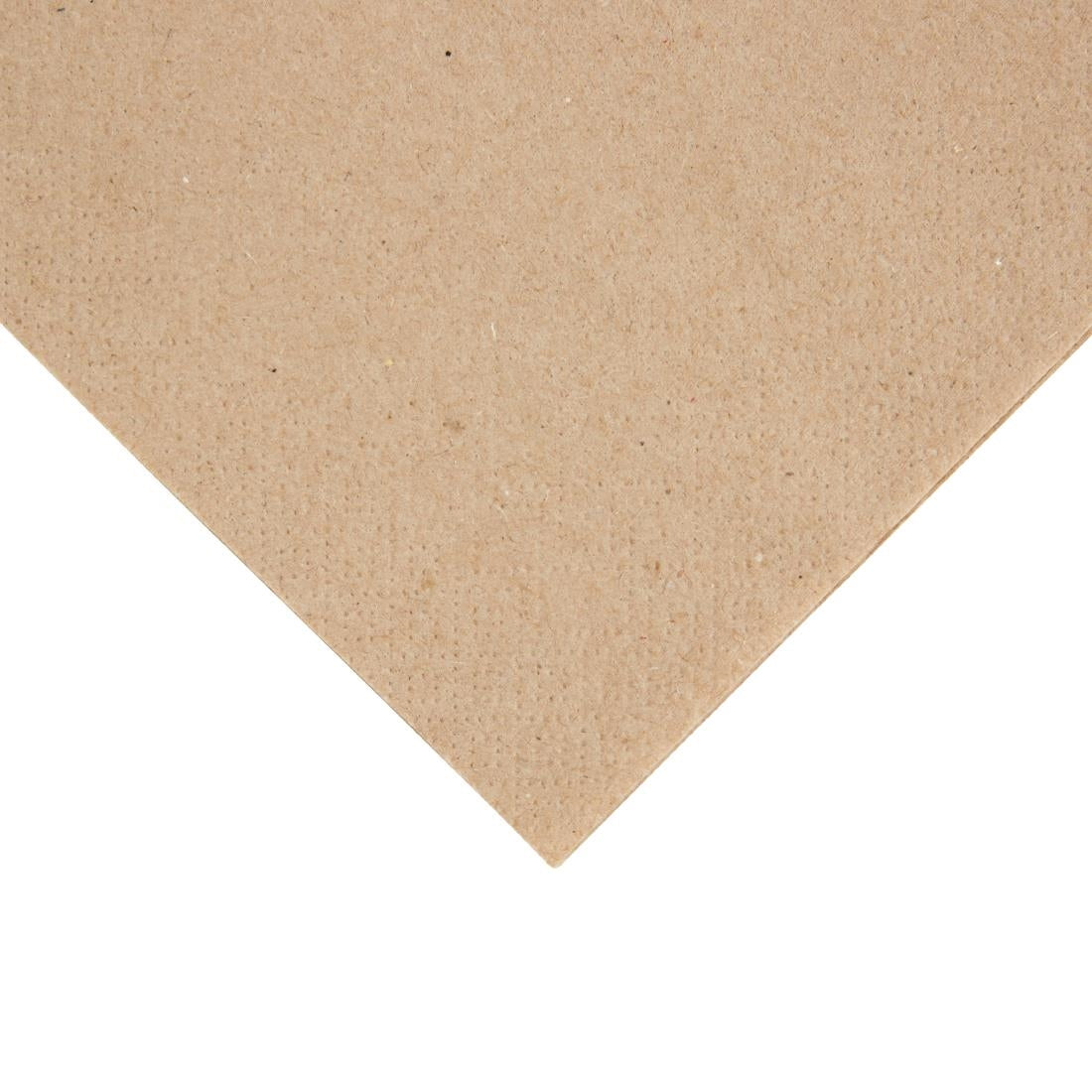 Fiesta Recyclable Recycled Cocktail Napkin Kraft 24x24cm 2ply 1/4 Fold (4000 Pack)