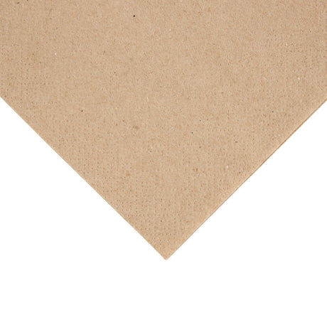 Fiesta Recyclable Recycled Cocktail Napkin Kraft 24x24cm 2ply 1/4 Fold (4000 Pack)