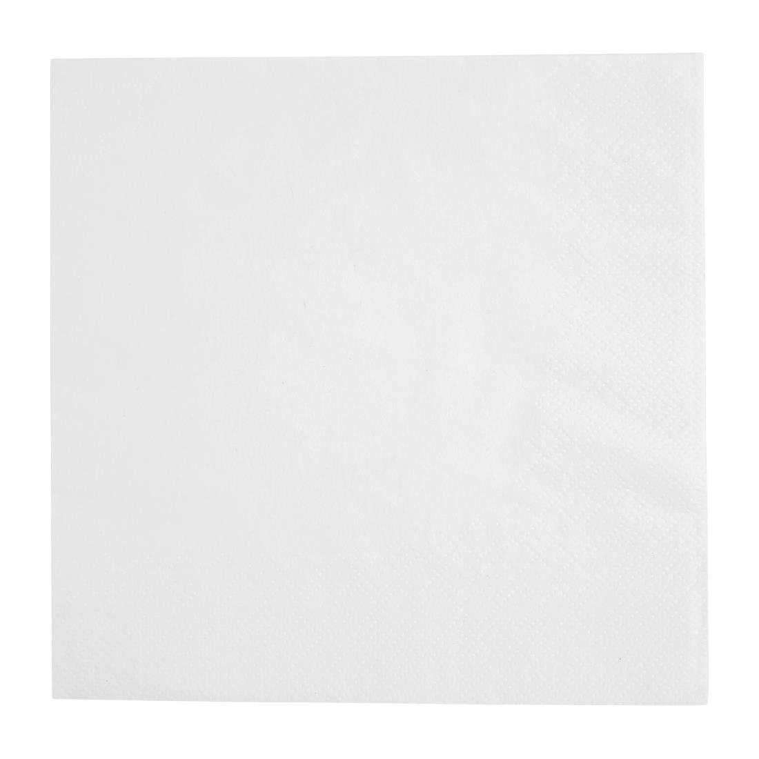 Fiesta Recyclable Lunch Napkin White 33x33cm 2ply 1/4 Fold (2000 Pack)