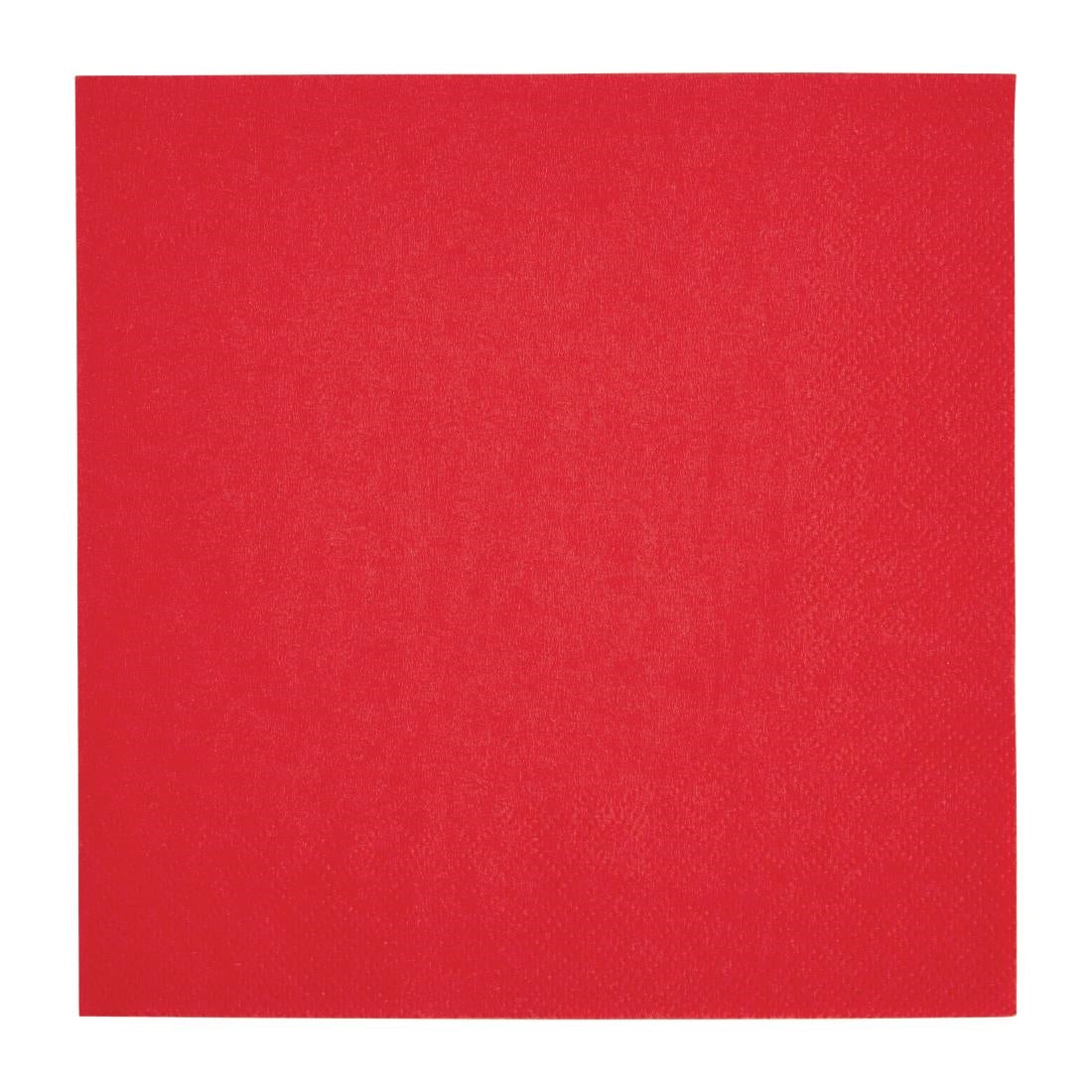 Fiesta Recyclable Lunch Napkin Red 33x33cm 2ply 1/4 Fold (2000 Pack)