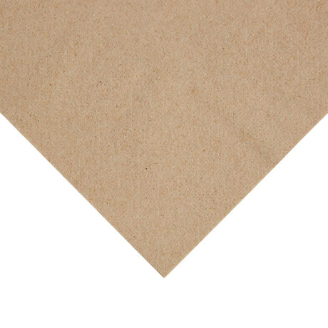 Fiesta Recyclable Recycled Lunch Napkin Kraft 33x33cm 2ply 1/4 Fold (2000 Pack)