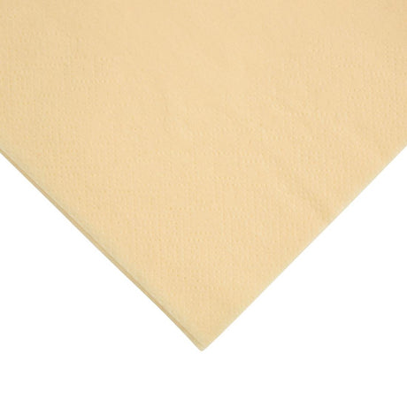 Fiesta Recyclable Dinner Napkin Cream 40x40cm 2ply 1/4 Fold (2000 Pack)