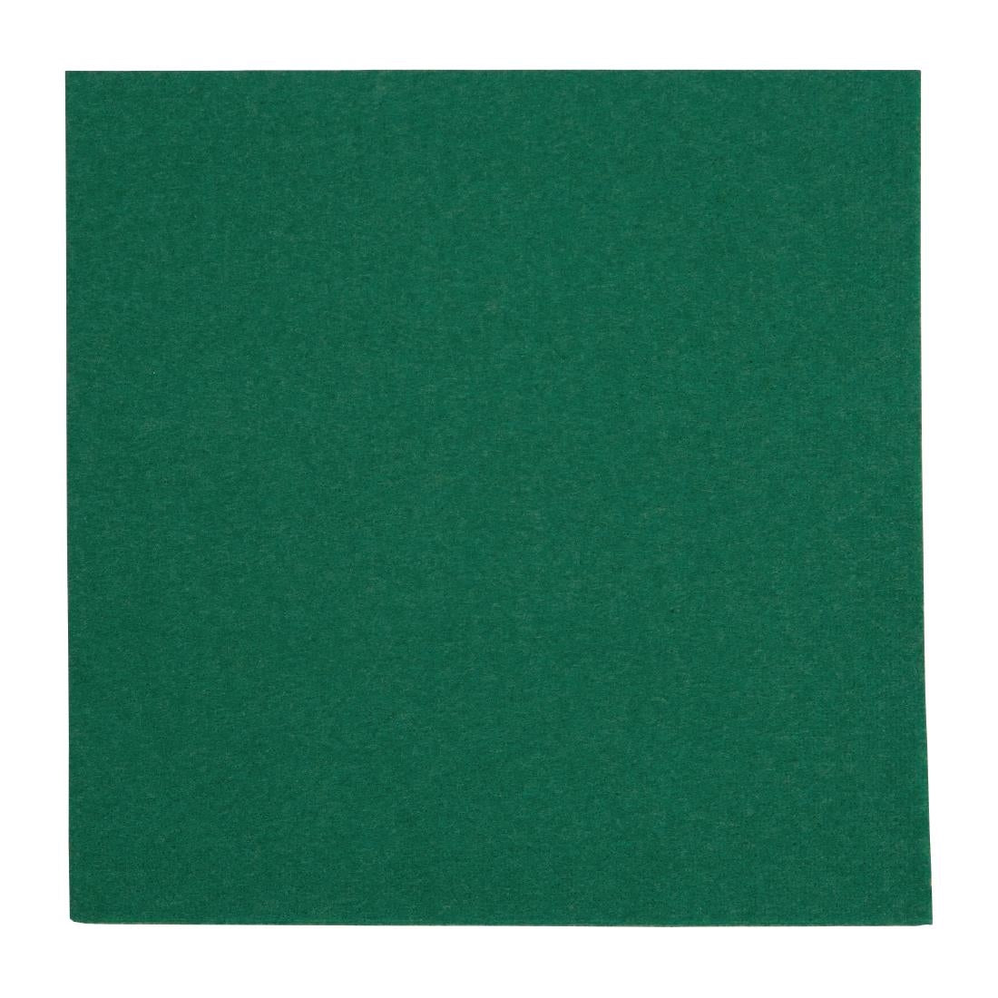 Fiesta Recyclable Dinner Napkin Dark Green 40x40cm 2ply 1/4 Fold (2000 Pack)
