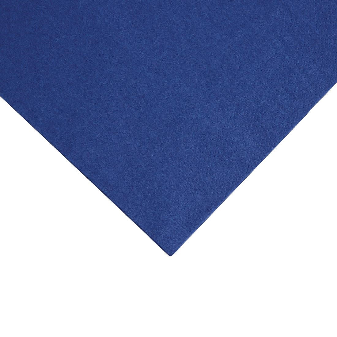 Fiesta Recyclable Dinner Napkin Dark Blue 40x40cm 2ply 1/4 Fold (2000 Pack)