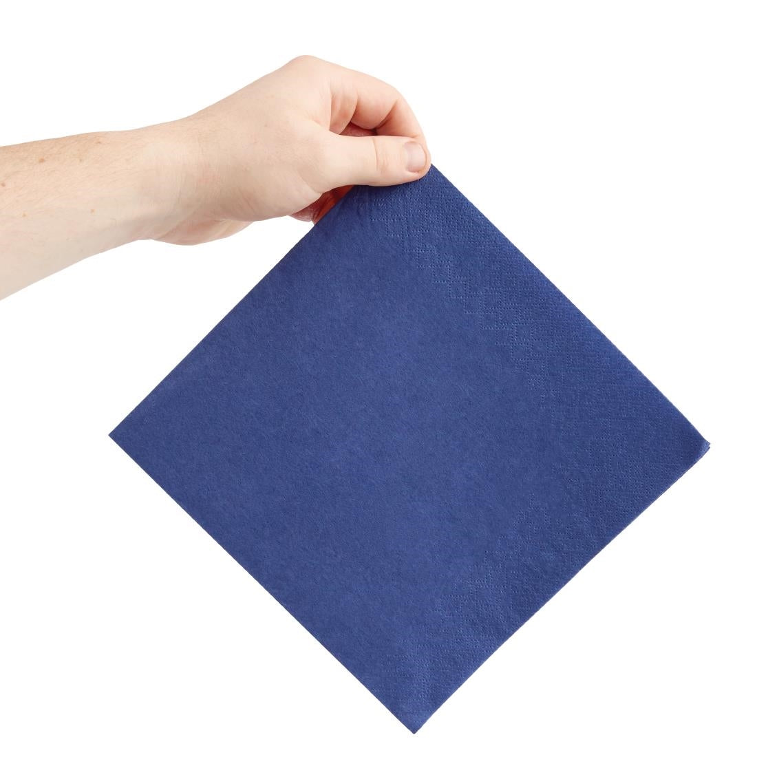 Fiesta Recyclable Dinner Napkin Dark Blue 40x40cm 2ply 1/4 Fold (2000 Pack)