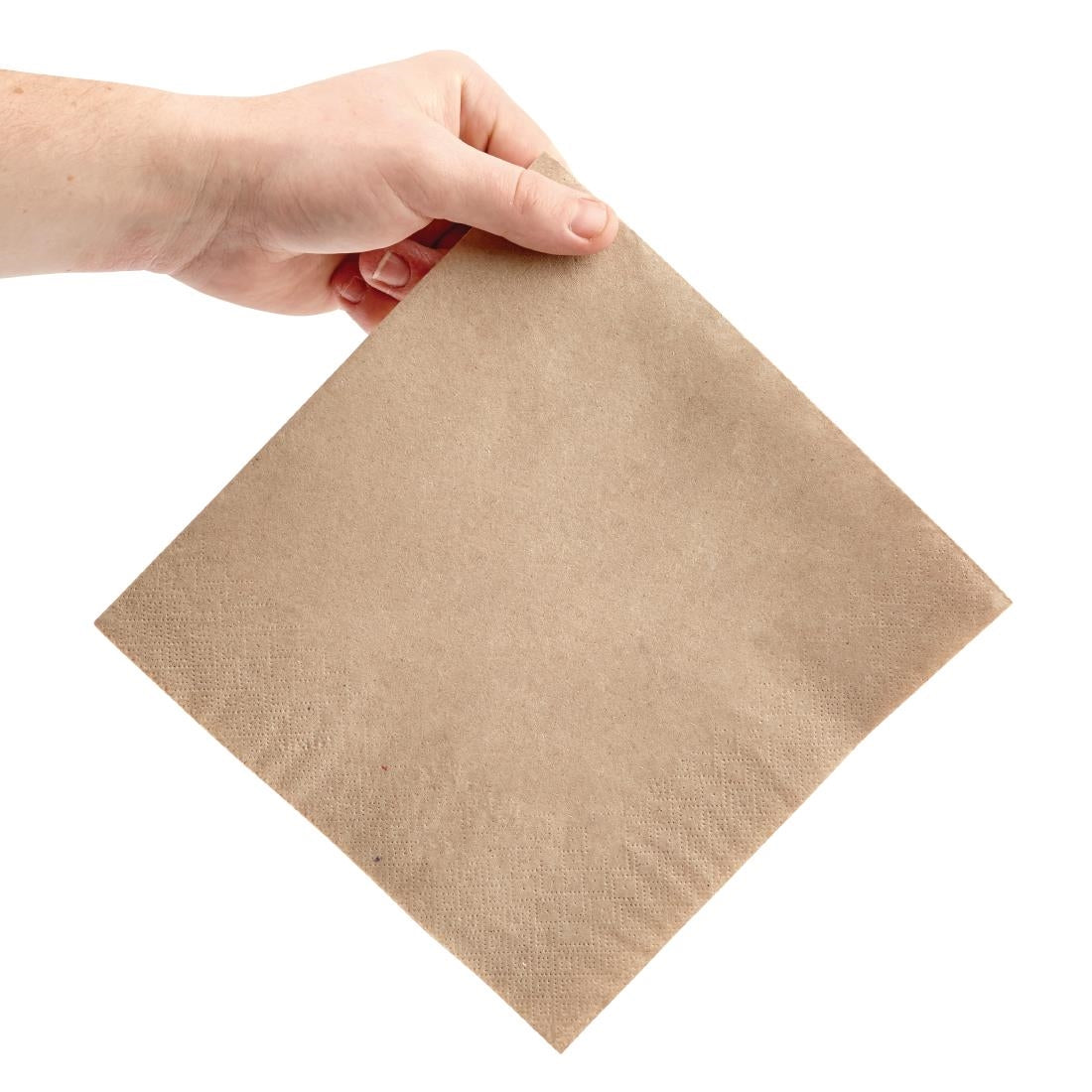 Fiesta Recyclable Recycled Dinner Napkin Kraft 40x40cm 2ply 1/4 Fold (2000 Pack)