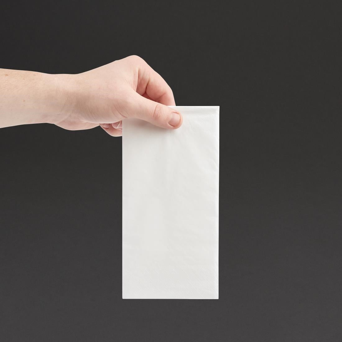 Fiesta Recyclable Dinner Napkin White 40x40cm 2ply 1/8 Fold (2000 Pack)