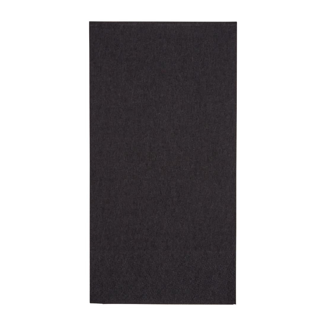 Fiesta Recyclable Dinner Napkin Black 40x40cm 2ply 1/8 Fold (2000 Pack)