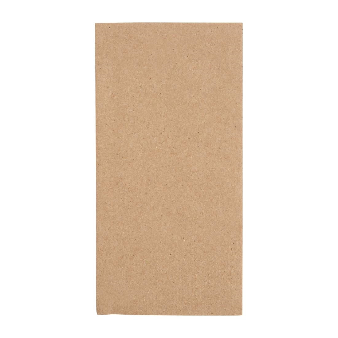 Fiesta Recyclable Recycled Dinner Napkin Kraft 40x40cm 2ply 1/8 Fold (2000 Pack)