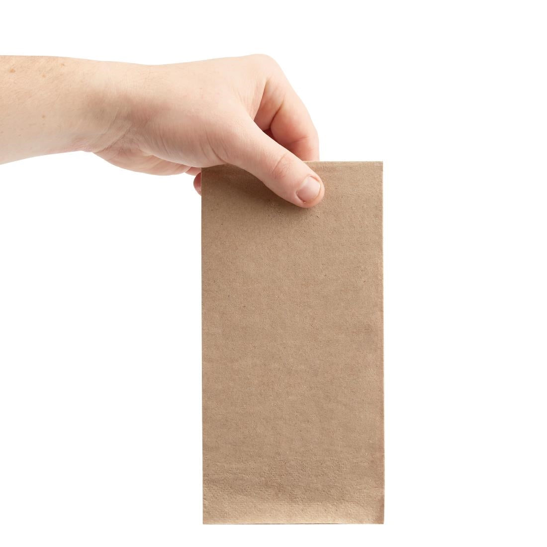 Fiesta Recyclable Recycled Dinner Napkin Kraft 40x40cm 2ply 1/8 Fold (2000 Pack)