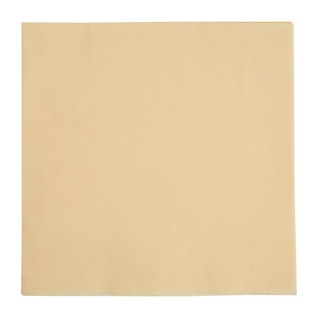 Fiesta Recyclable Dinner Napkin Cream 40x40cm 3ply 1/4 Fold (1000 Pack)