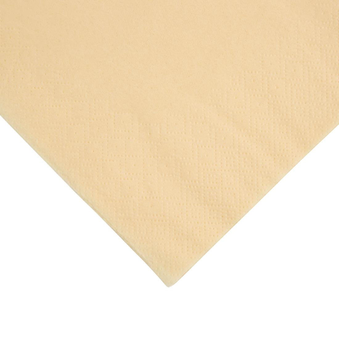 Fiesta Recyclable Dinner Napkin Cream 40x40cm 3ply 1/4 Fold (1000 Pack)