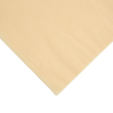 Fiesta Recyclable Dinner Napkin Cream 40x40cm 3ply 1/4 Fold (1000 Pack)
