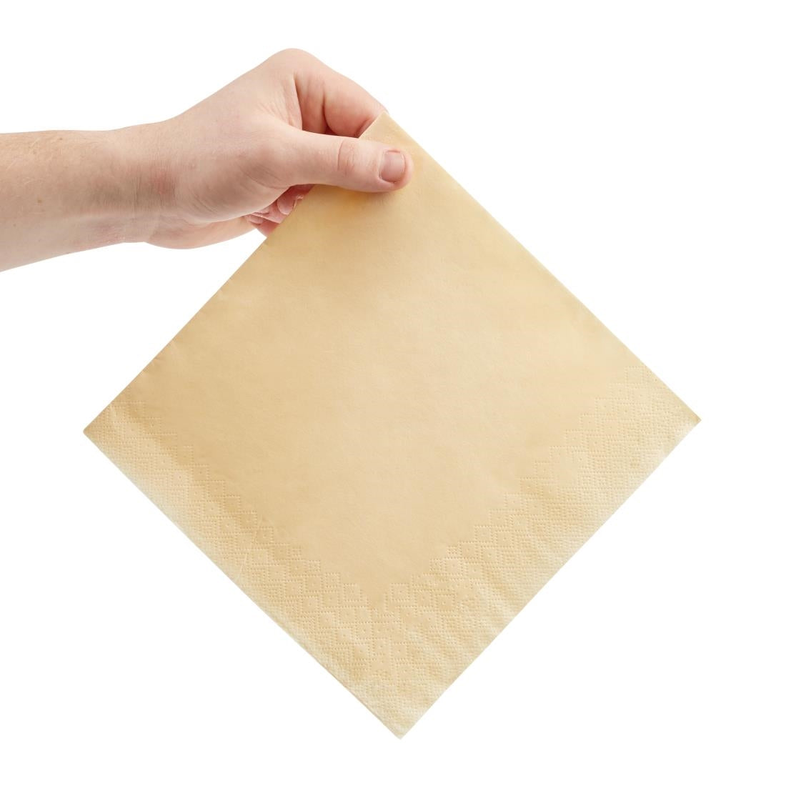 Fiesta Recyclable Dinner Napkin Cream 40x40cm 3ply 1/4 Fold (1000 Pack)