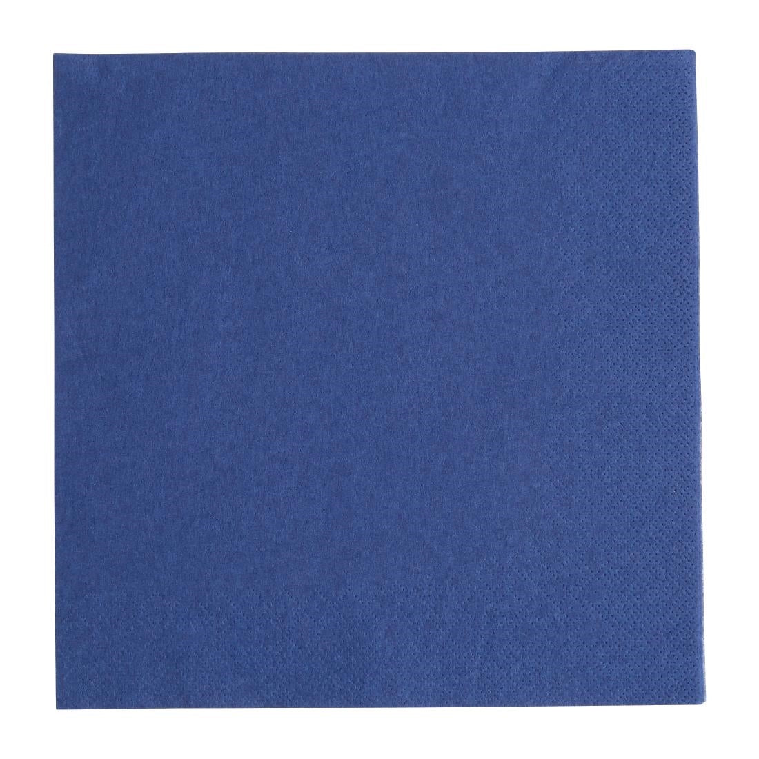 Fiesta Recyclable Dinner Napkin Dark Blue 40x40cm 3ply 1/4 Fold (1000 Pack)