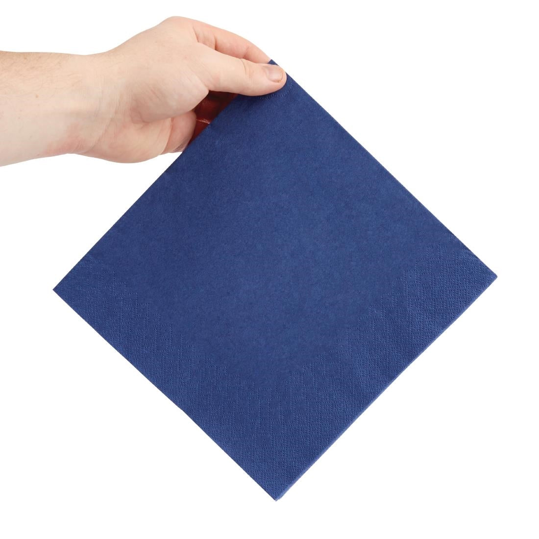 Fiesta Recyclable Dinner Napkin Dark Blue 40x40cm 3ply 1/4 Fold (1000 Pack)