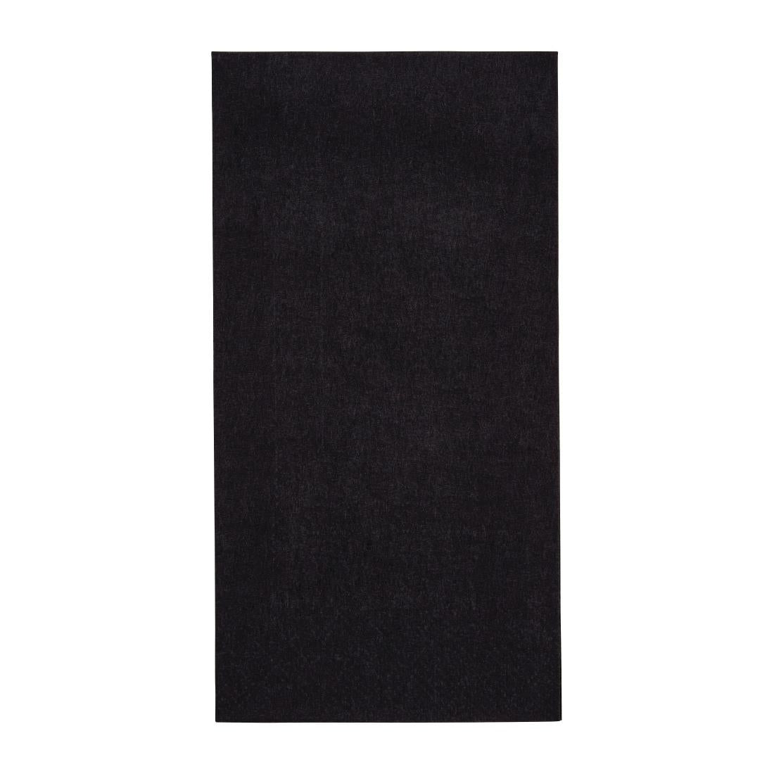 Fiesta Recyclable Dinner Napkin Black 40x40cm 3ply 1/8 Fold (1000 Pack)