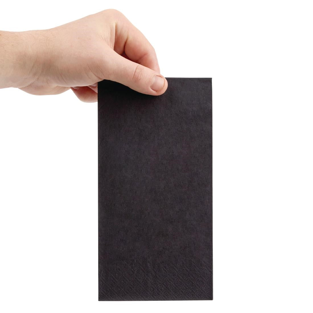 Fiesta Recyclable Dinner Napkin Black 40x40cm 3ply 1/8 Fold (1000 Pack)